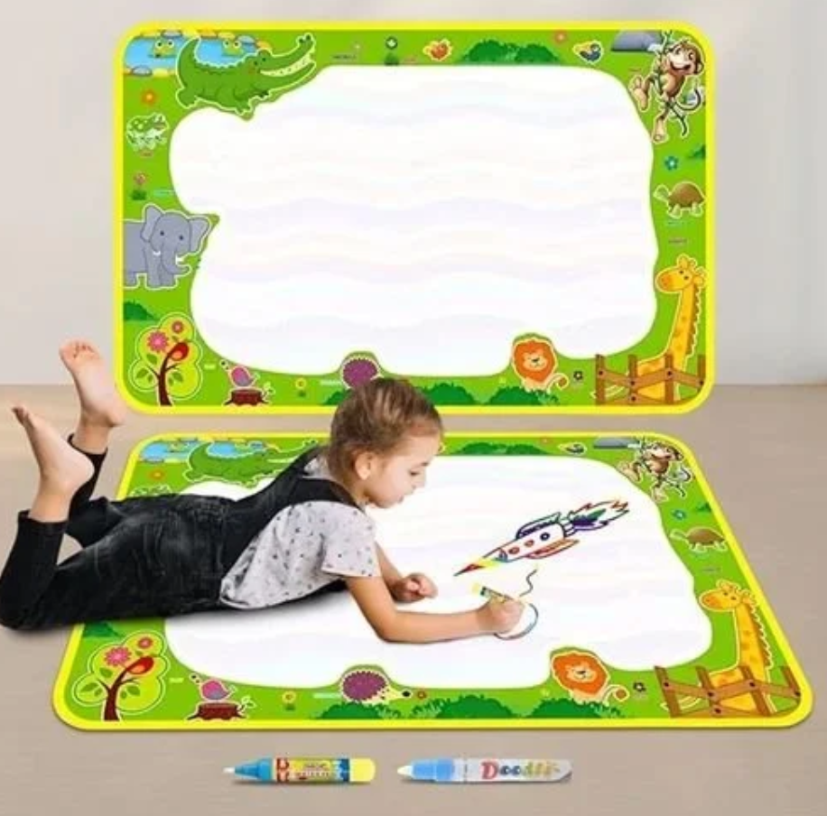 Kids Magic Water Drawing Mat- Combo of 3 Pcs, Reusable Gift for Kids Age (2to 13 ) Mess Free Water Drawing for Toddlers | Learning and Educational Doodle Mat for Girls and boys