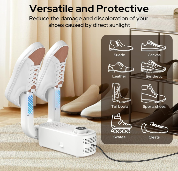 Electric Shoes Dryer Machine with Adjustable Warm Air Pipes