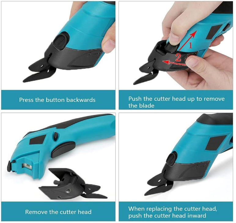 Electric Cloth Cutting Scissors - Cordless Fabric Cutter Machine for Craft and Tailoring, Kaichi Scissors for Leather