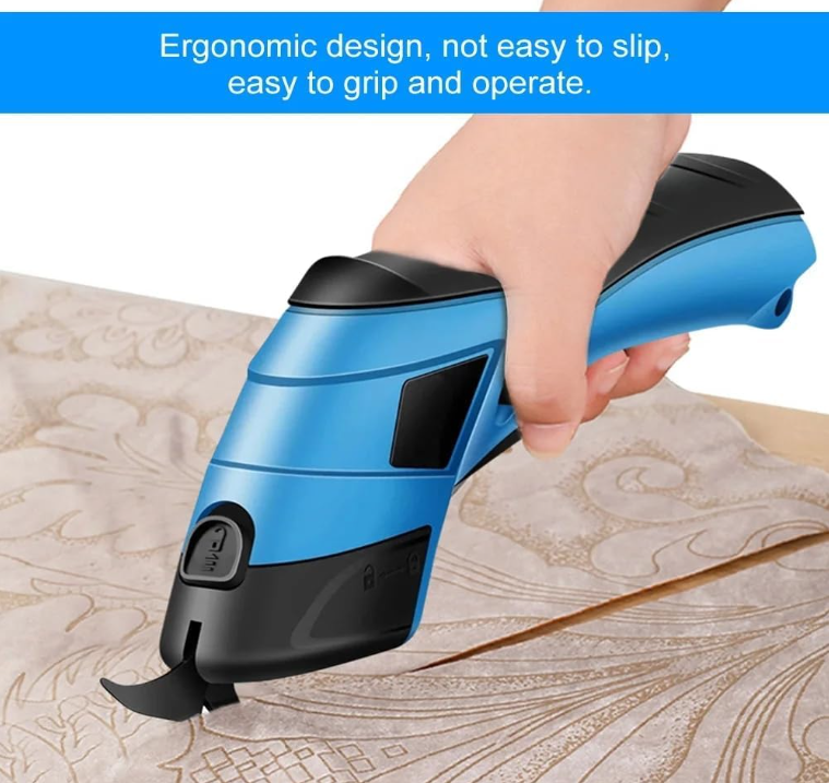 Electric Cloth Cutting Scissors - Cordless Fabric Cutter Machine for Craft and Tailoring, Kaichi Scissors for Leather